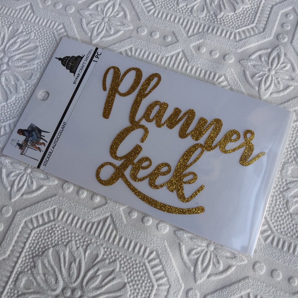 New! Capitol Chic Designs Planner Geek Sticker 1pc